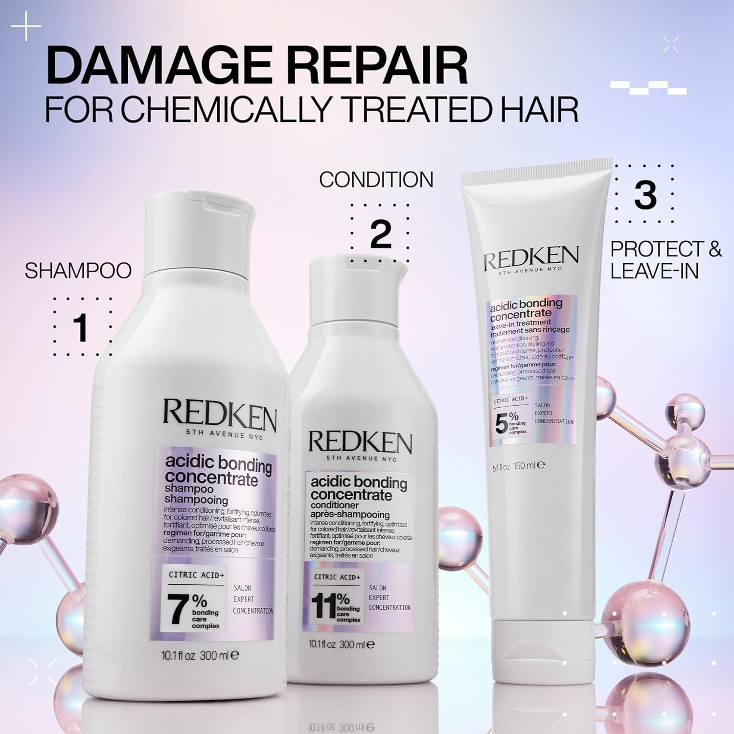 image:imageRedken Acidic Bonding Concentrate Shampoo For Damaged Hair Repair17 Fl Oz Pack of 1