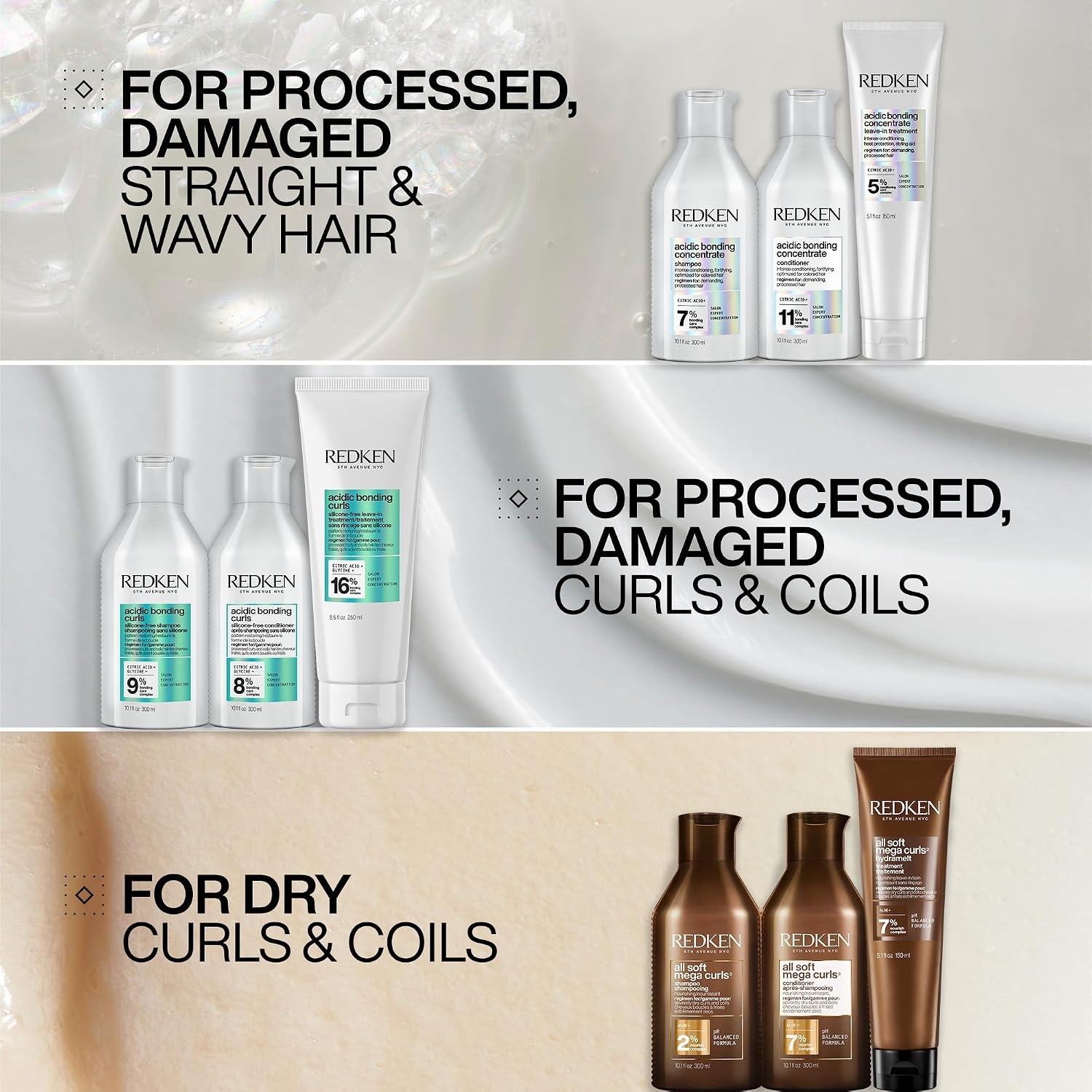 image:imageRedken Acidic Bonding Curls Conditioner ForDamaged Curly Hair101 Fl Oz Pack of 1