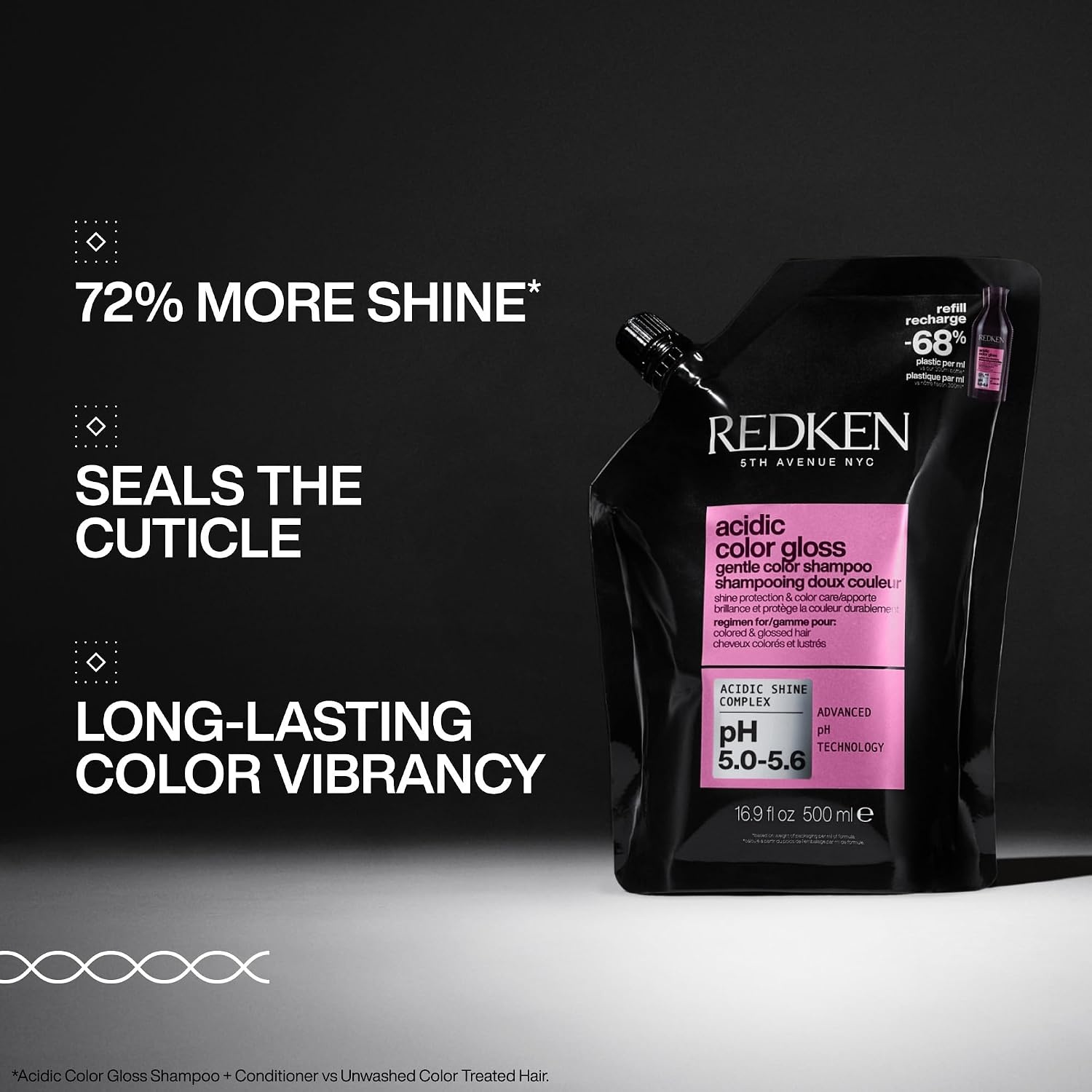 image:imageRedken Acidic Color Gloss SulfateFree Shampoo for Color Protection and Shine To Help Extend Color amp Shine for ColorTreated Hair169 Fl Oz Pack of 1