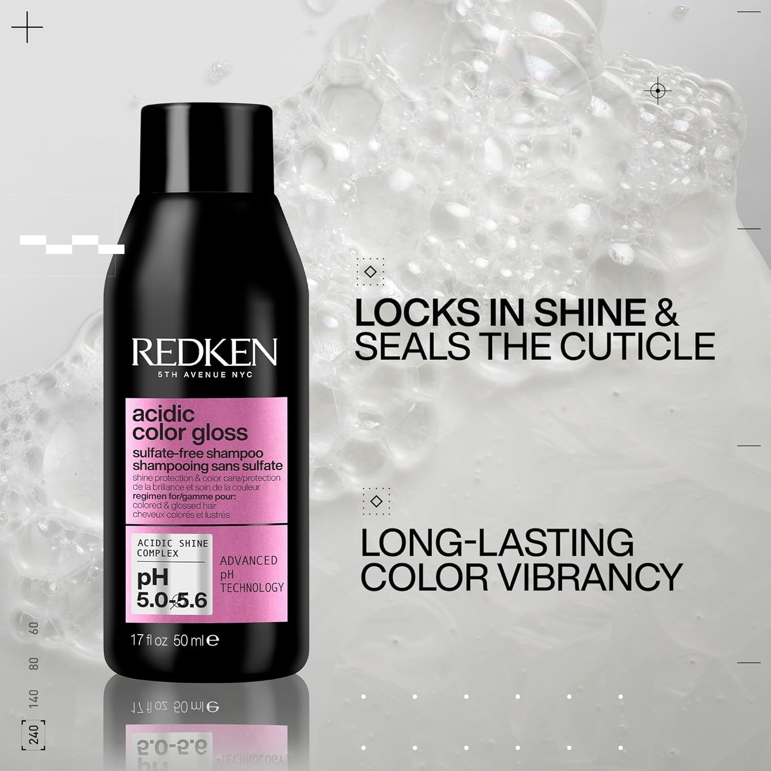 image:imageRedken Acidic Color Gloss SulfateFree Shampoo for Color Protection and Shine To Help Extend Color amp Shine for ColorTreated Hair17 Fl Oz Pack of 1