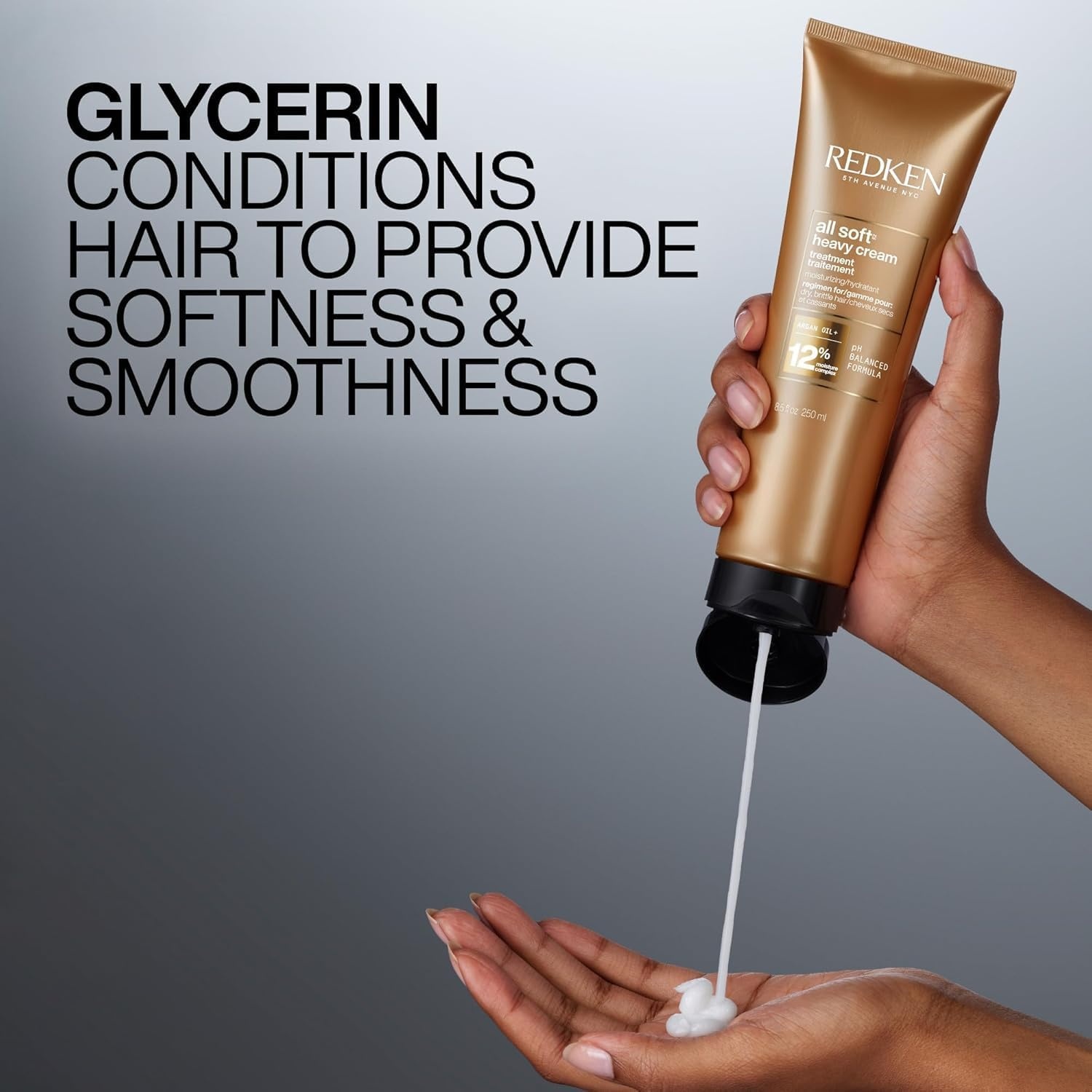 image:imageRedken All Soft Heavy Cream Mask Treatment Moisturizing Deep Conditioner Treatment For Dry Hair Softens and Smooths Hair With Argan Oil85 Fl Oz Pack of 1