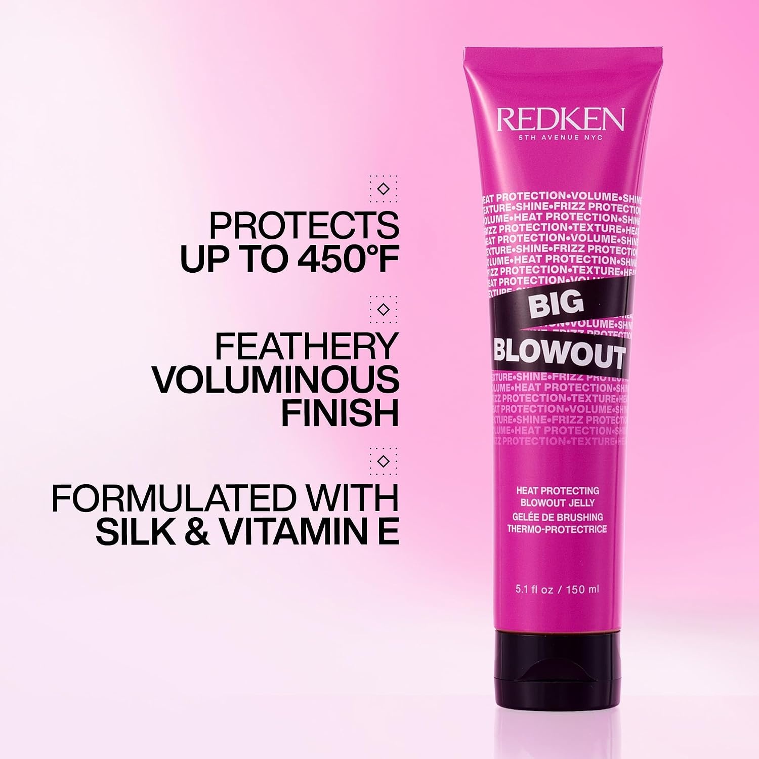 image:imageRedken Big Blowout Heat Protectant Gel For All Hair Types51 Fl Oz Pack of 1