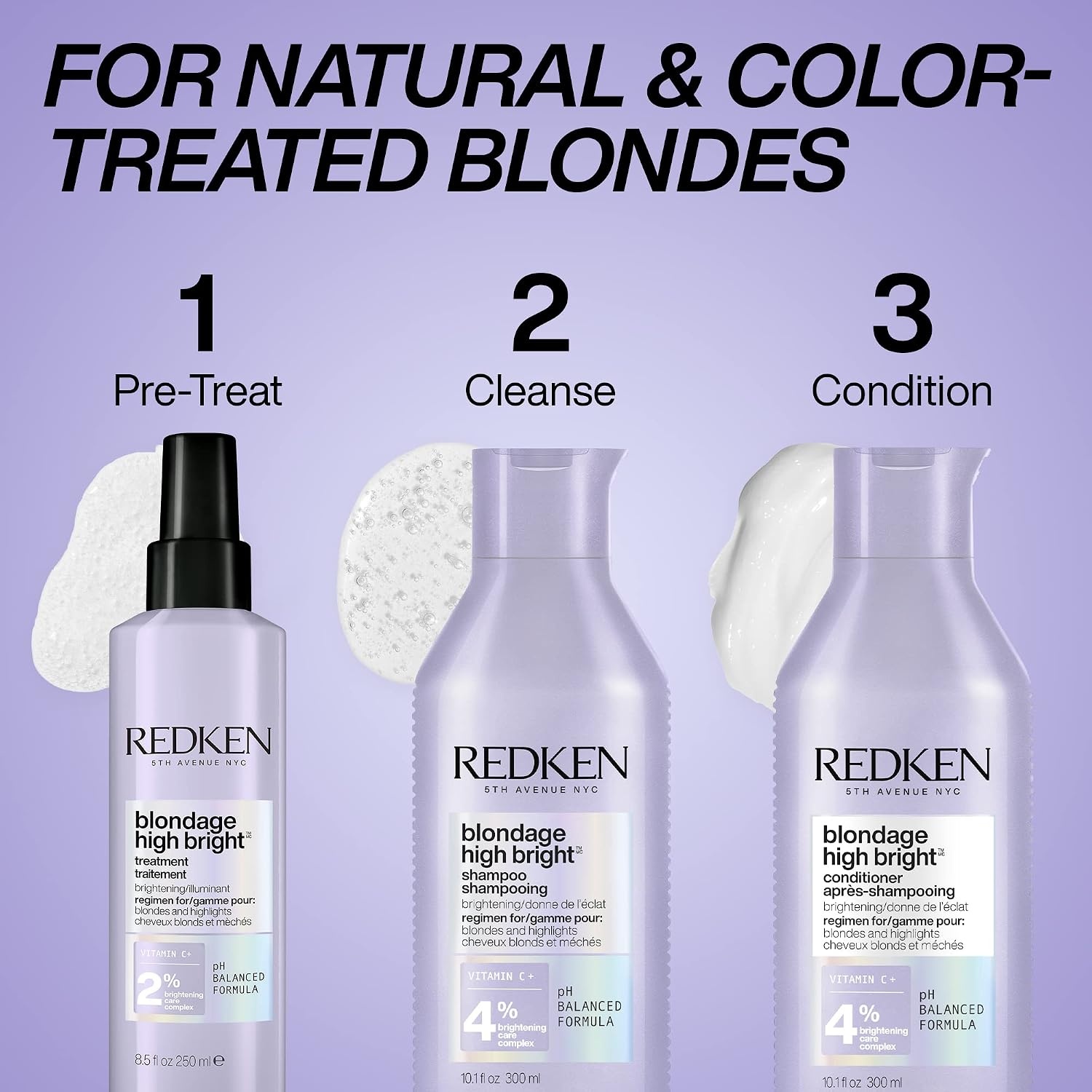 image:imageRedken Blondage High Bright PreTreatment For Blondes and Highlights Brightens Blonde Hair Instantly Infused With Vitamin C101 Fl Oz Pack of 1