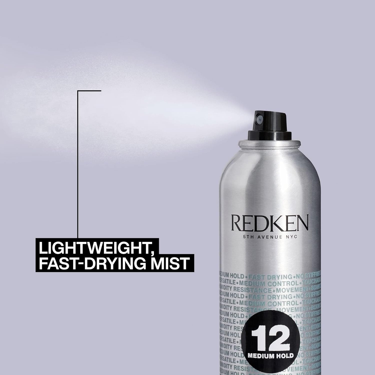 image:imageRedken Brushable Hairspray 12 For All Hair Types104 Ounce Pack of 1