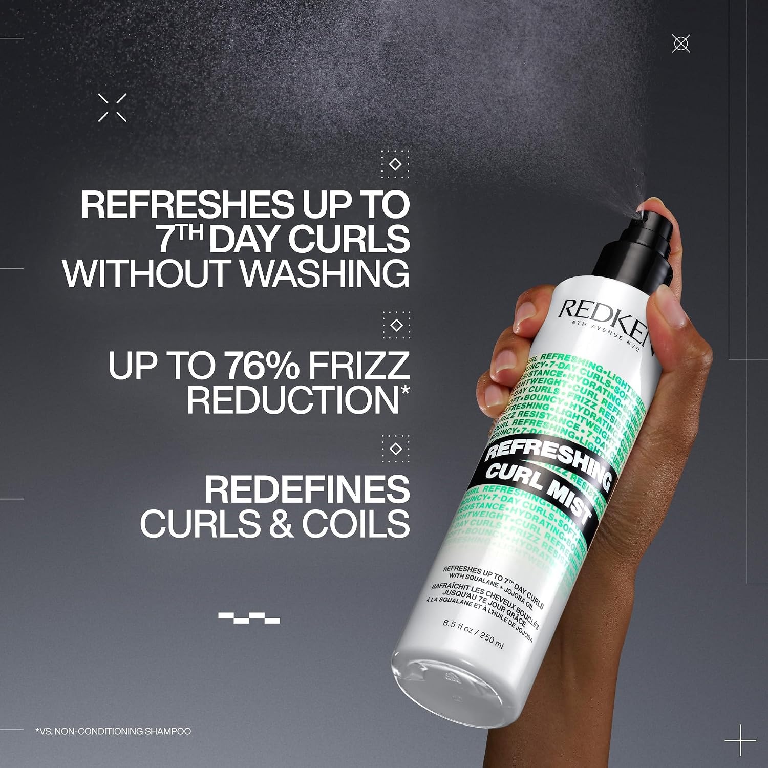 image:imageRedken Curl Refreshing Spray For Curly amp Coily Hair