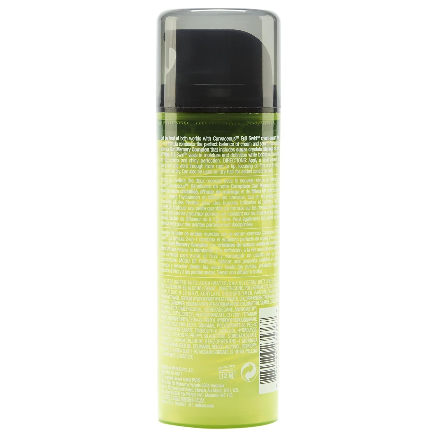 image:imageRedken Curvaceous Full Swirl CreamSerum for Curly Hair Seals In Moisture While Locking Out Humidity Multicolor 5 Fl Oz