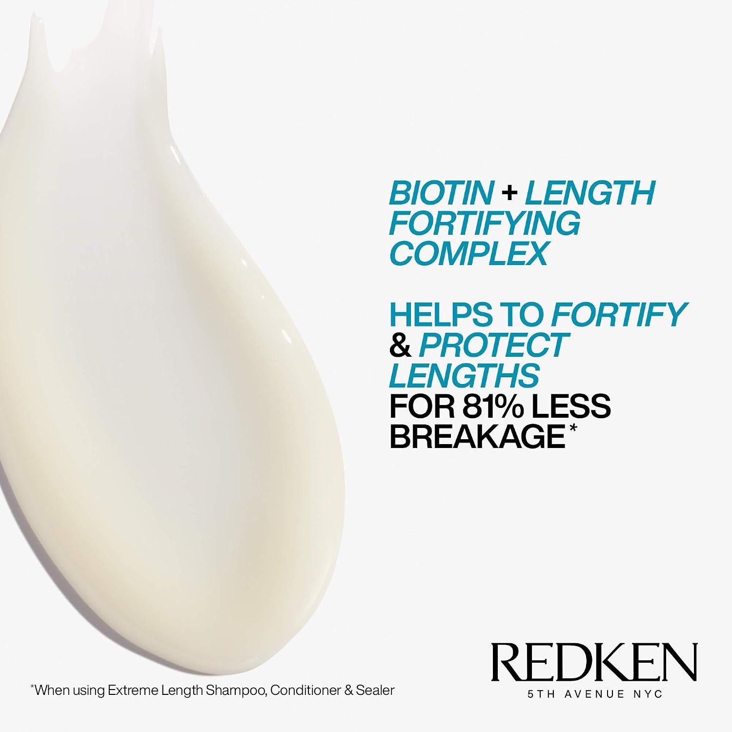 image:imageRedken Extreme Length LeaveIn Treatment For Hair Growth Seals Split Ends amp Prevents Breakage Infused With Biotin51 Fl Oz Pack of 1