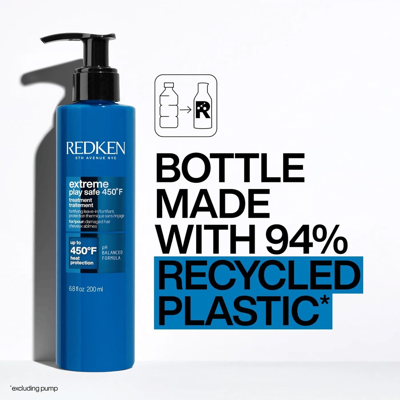 image:imageRedken Extreme Play Safe Heat Protection and Damage Repair Treatment For All Hair Types Helps Reduce The Appearance of Split Ends With Tourmaline68 Fl Oz Pack of 1