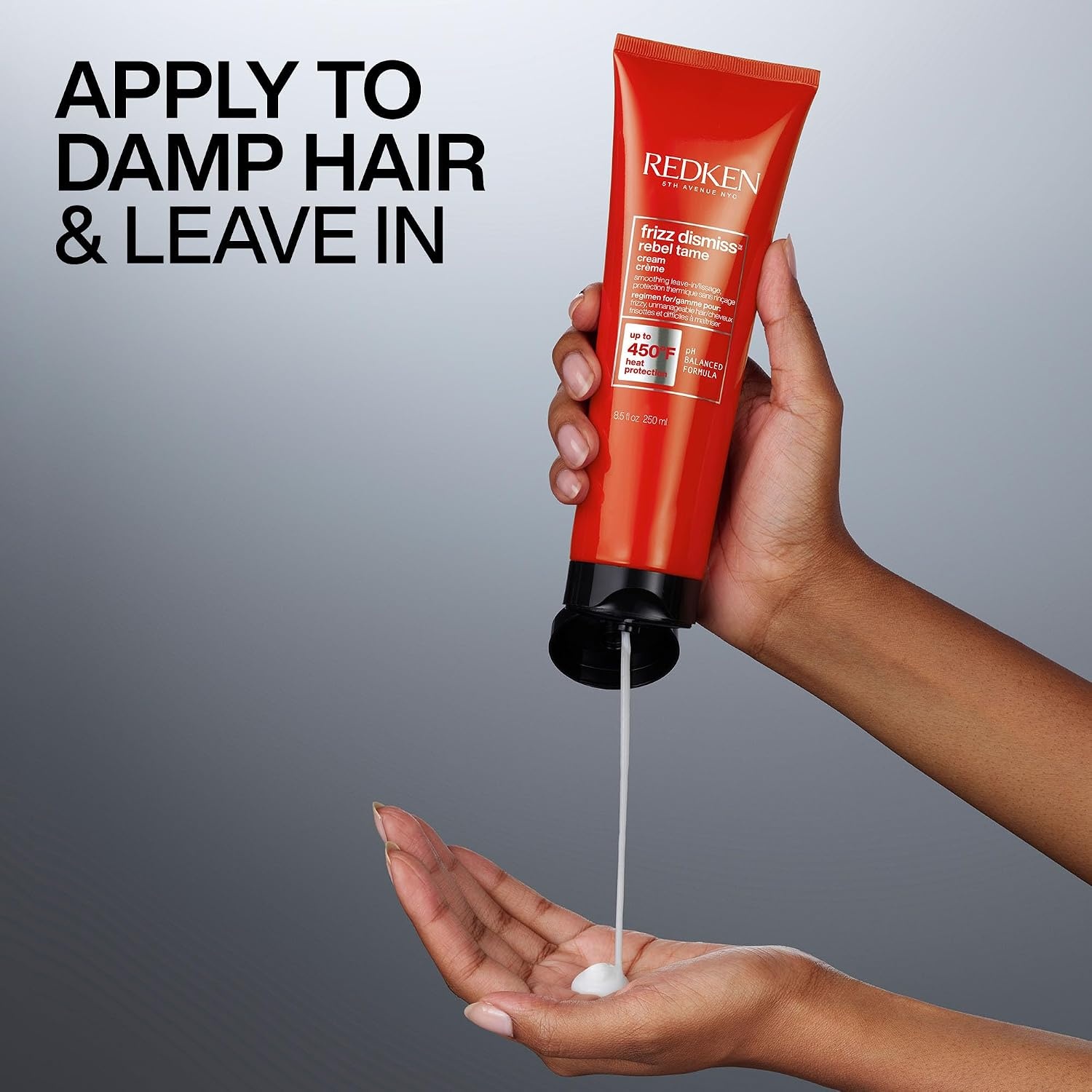 image:imageRedken Frizz Dismiss Rebel Tame Heat Protective LeaveIn Cream For Frizzy Hair Protects Hair Against Frizz85 Fl Oz Pack of 1