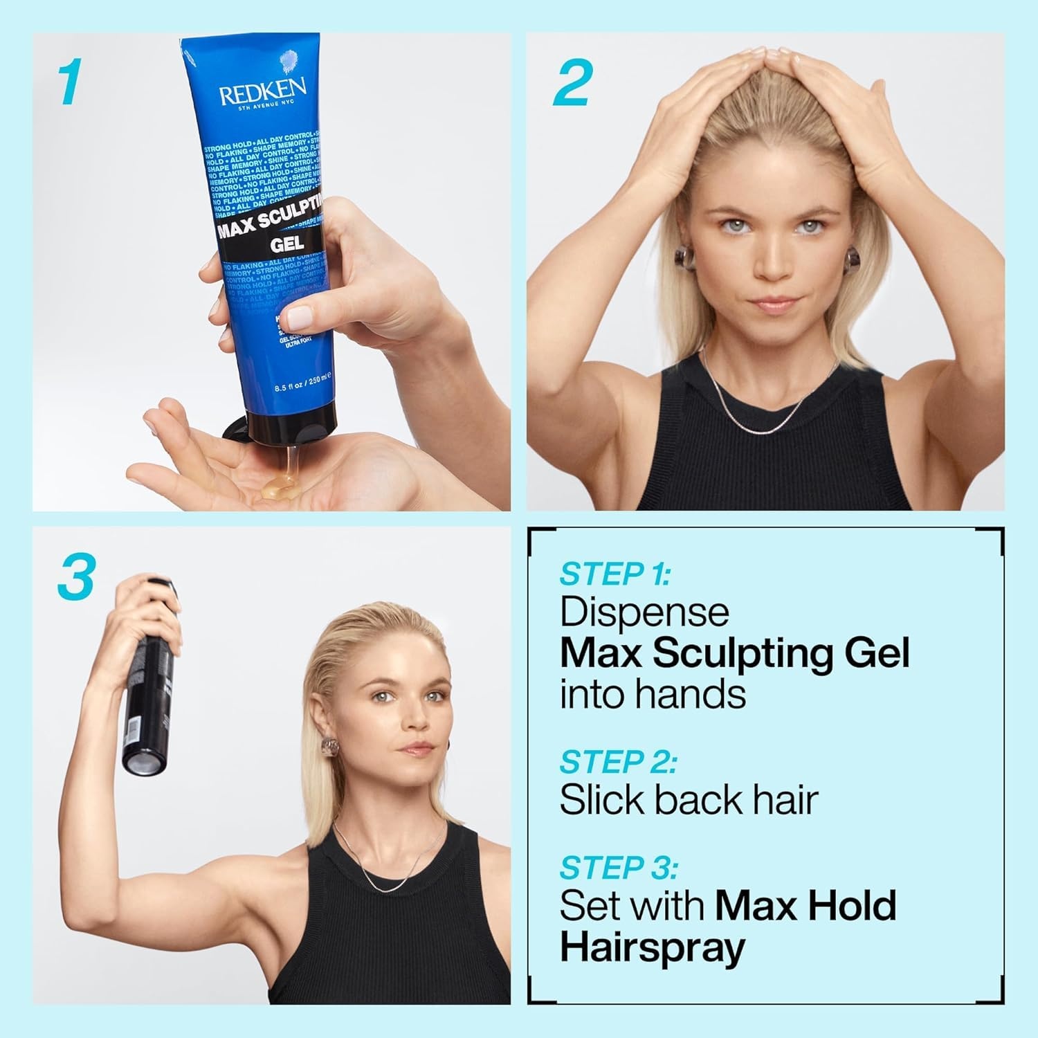 image:imageRedken Max Sculpting Gel Provides Body amp High Shine Finish85 Fl Oz Pack of 2