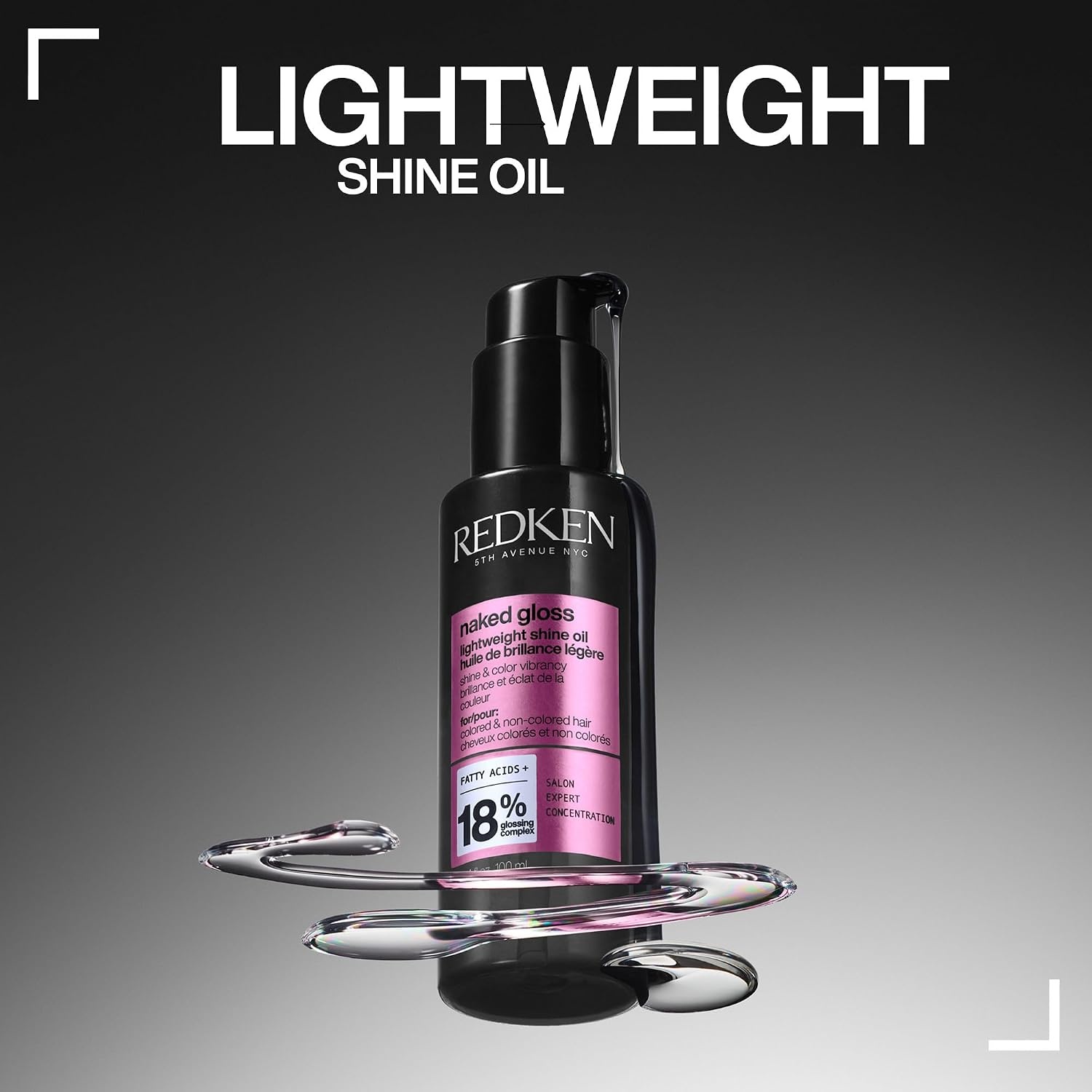 image:imageRedken Naked Gloss Shine Hair Oil For Dull or ColorTreated Hair16 Fl Oz Pack of 1