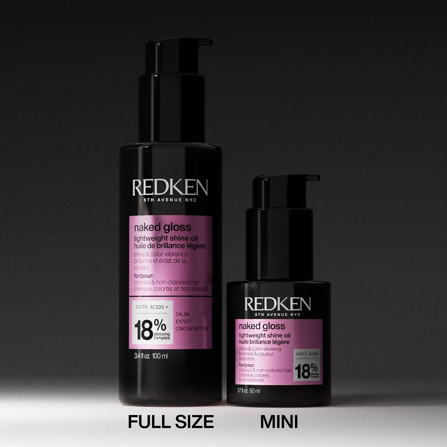 image:imageRedken Naked Gloss Shine Hair Oil For Dull or ColorTreated Hair16 Fl Oz Pack of 1