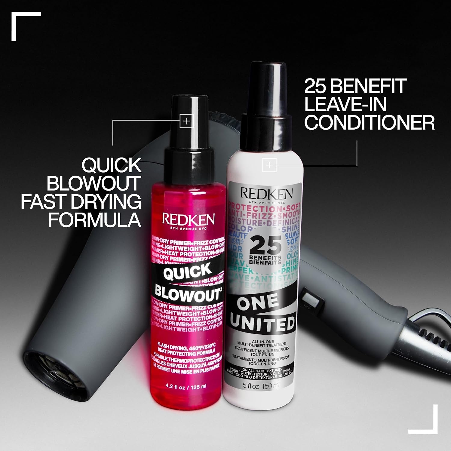 image:imageRedken Quick Blowout Heat Protectant Spray For All Hair Types Smooths amp Adds Shine Lightweight Blowdry Styling Primer with Heat Protection42 Fl Oz Pack of 1