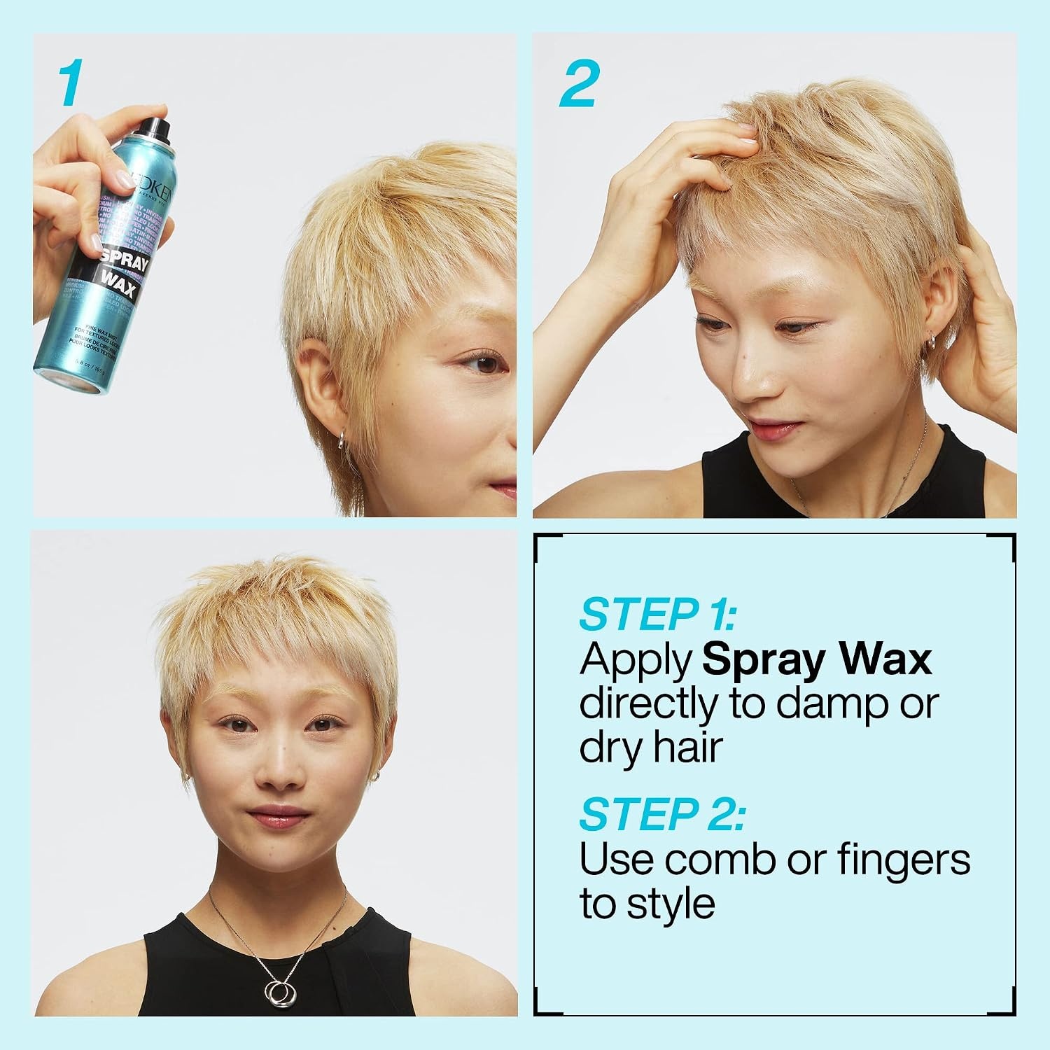 image:imageRedken Spray Wax Invisible Texture Mist For All Hair Types High Impact Finishing Spray Wax Adds Volumizing Body amp Dimension With A SatinMatte Finish55 Ounce Pack of 1