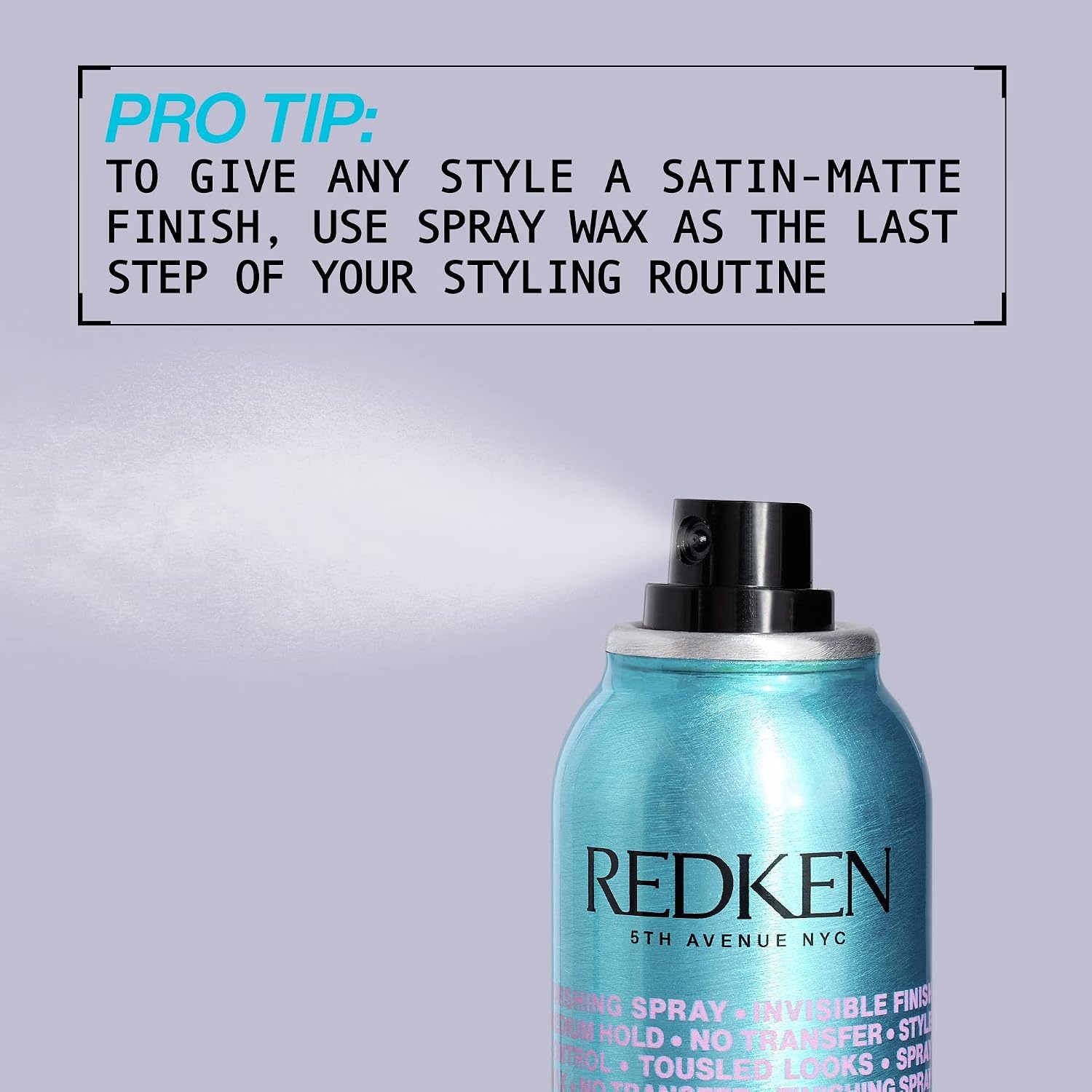 image:imageRedken Spray Wax Invisible Texture Mist For All Hair Types High Impact Finishing Spray Wax Adds Volumizing Body amp Dimension With A SatinMatte Finish55 Ounce Pack of 1