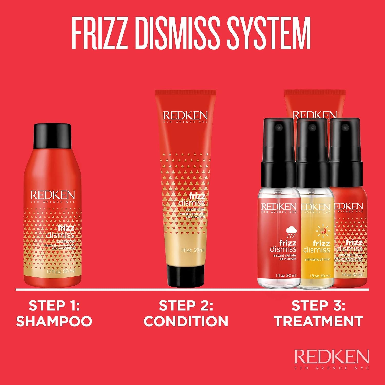 image:imageRedken Sulfate Free Frizz Dismiss AntiStatic Oil Mist For All Hair Types Tames Flyaways amp Unwanted Static With Babassu Oil1 Fl Oz Pack of 1