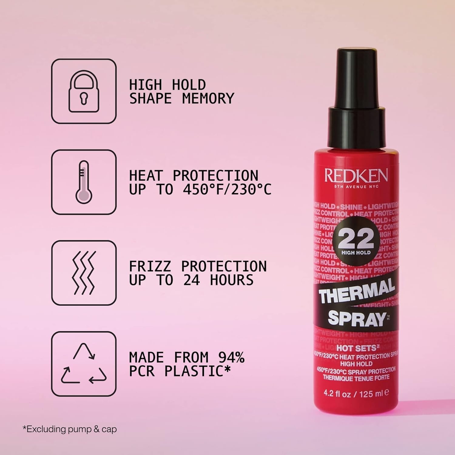 image:imageRedken Thermal Spray 22 High Hold Heat Protection