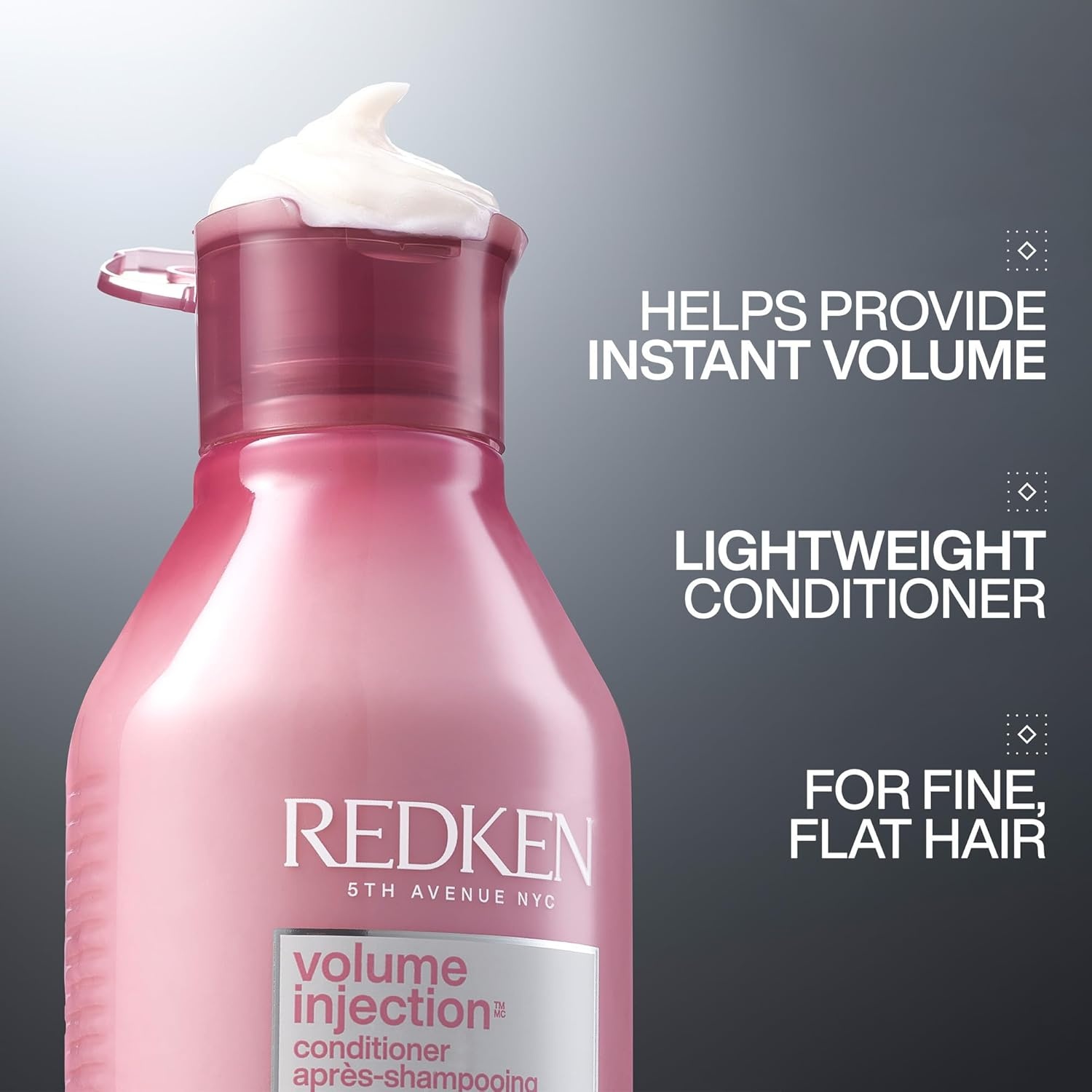 image:imageRedken Volume Injection Conditioner For Fine Hair Adds Lift amp Body Volumizing amp Detangling Without Weighing Down Paraben Free101 Fl Oz Pack of 1