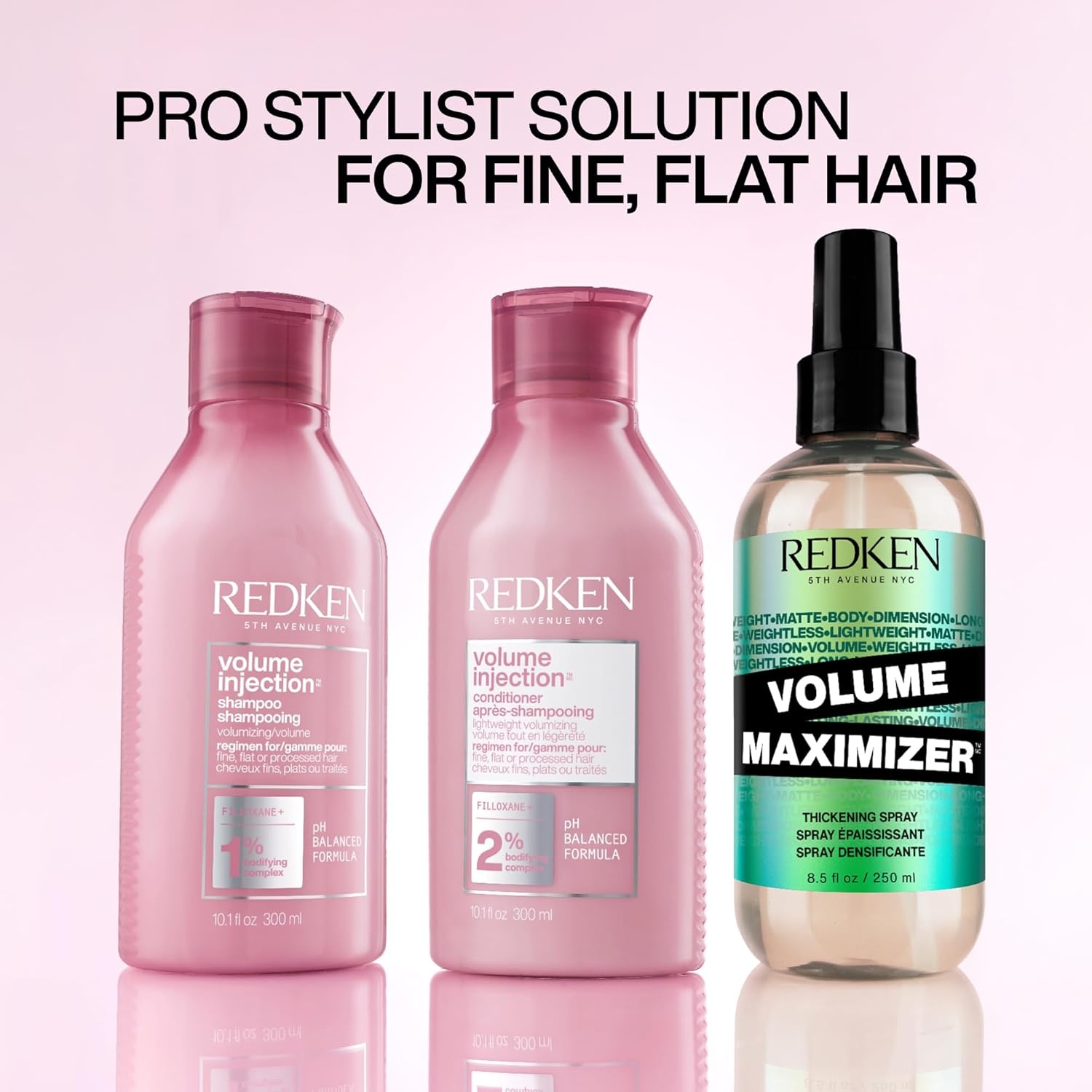 image:imageRedken Volume Injection Conditioner For Fine Hair Adds Lift amp Body Volumizing amp Detangling Without Weighing Down Paraben Free101 Fl Oz Pack of 1