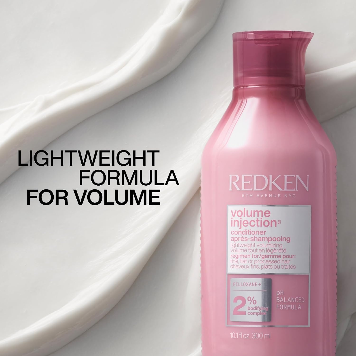image:imageRedken Volume Injection Conditioner For Fine Hair Adds Lift amp Body Volumizing amp Detangling Without Weighing Down Paraben Free101 Fl Oz Pack of 1