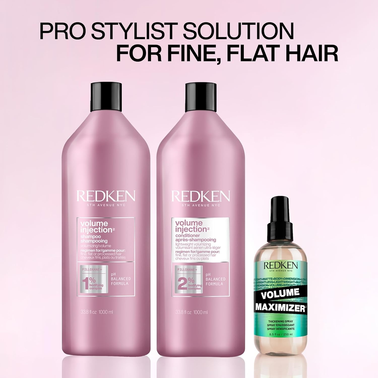 image:imageRedken Volume Injection Conditioner For Fine Hair Adds Lift amp Body Volumizing amp Detangling Without Weighing Down Paraben Free338 Fl Oz Pack of 1