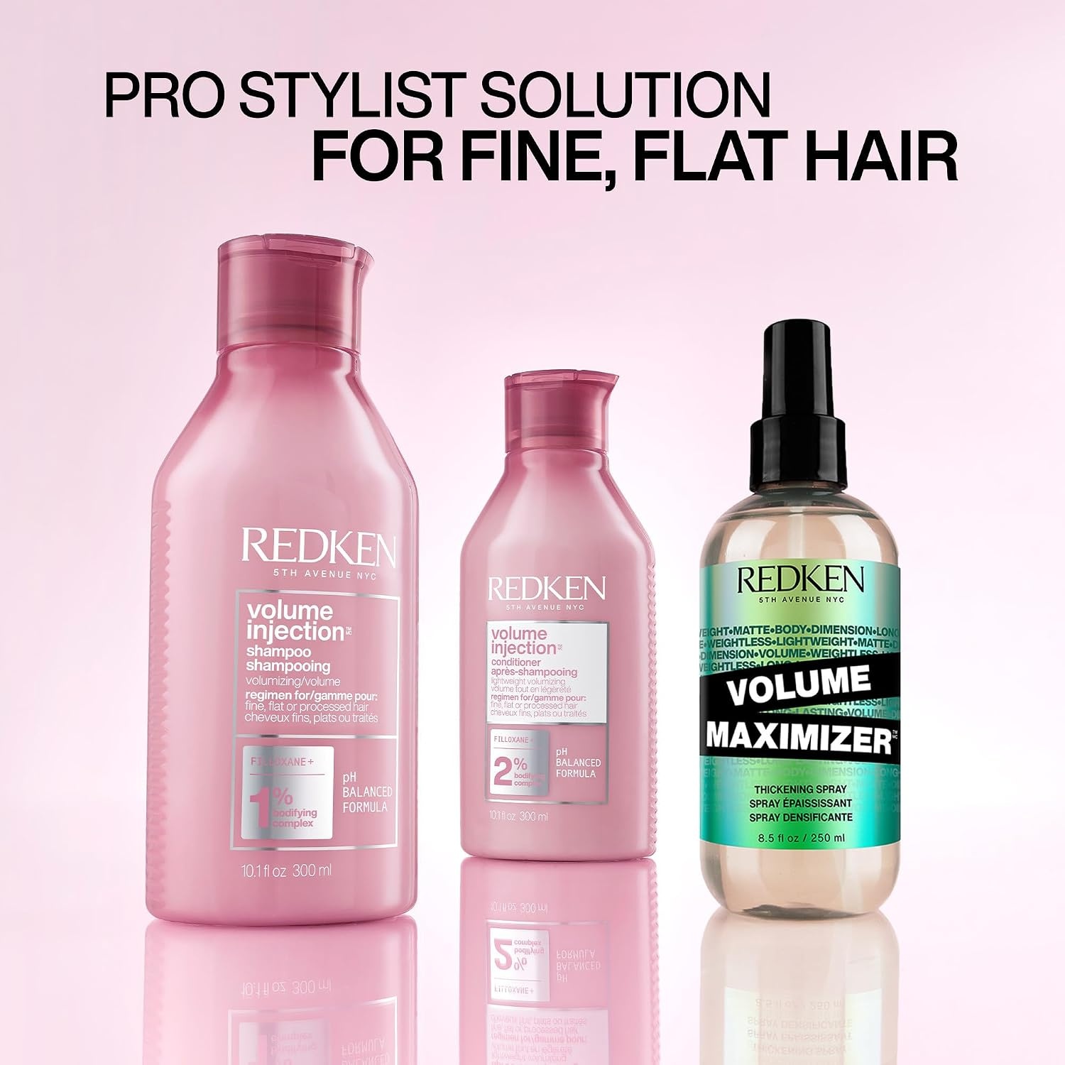 image:imageRedken Volume Injection Shampoo For Fine Hair Adds Lift amp Body Volumizing amp Detangling Without Weighing Down Paraben Free338 Fl Oz Pack of 1
