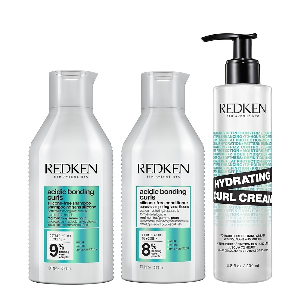 image:imageRedken Acidic Bonding Curls Shampoo Conditioner amp Hydrating Curl Cream Set
