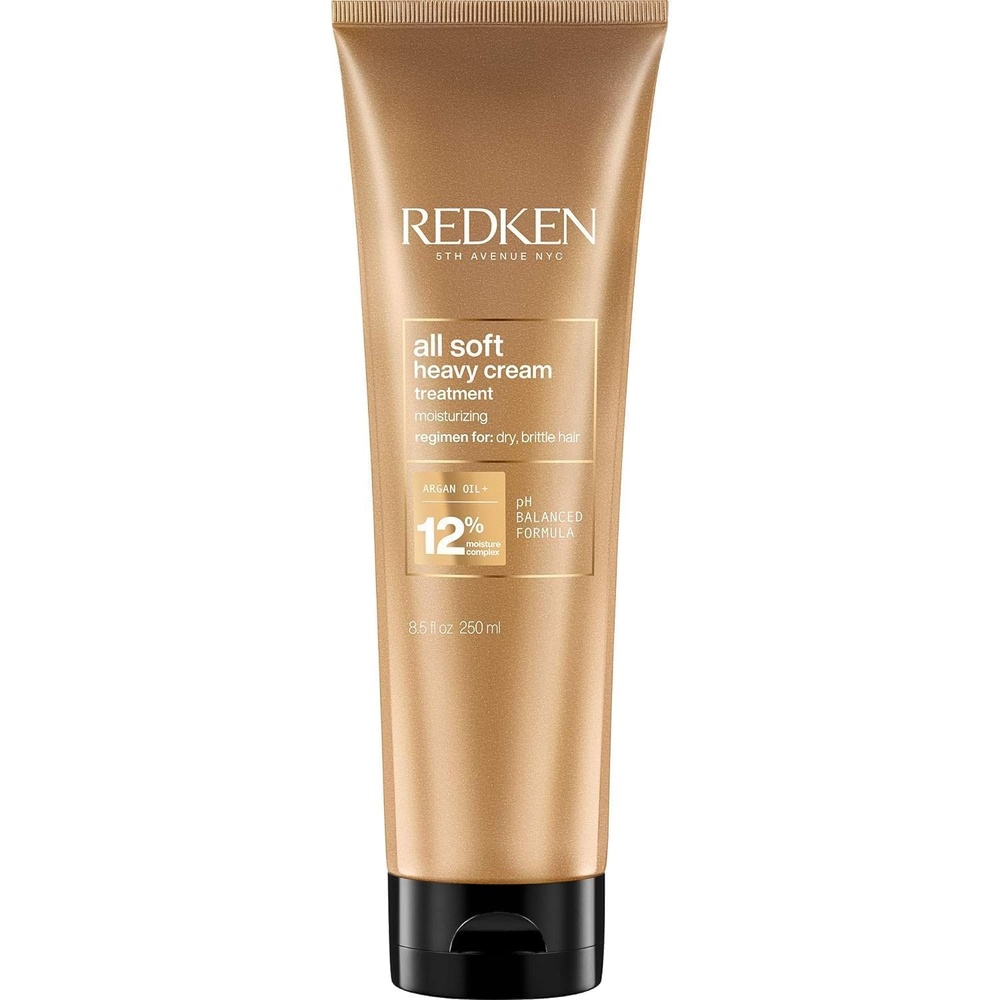 image:imageRedken All Soft Heavy Cream Mask Treatment Moisturizing Deep Conditioner Treatment For Dry Hair Softens and Smooths Hair With Argan Oil85 Fl Oz Pack of 1