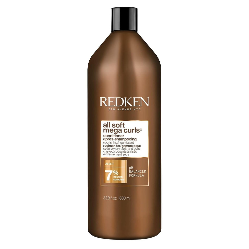 image:imageRedken All Soft Mega Curls Conditioner For Extremely Dry Curly amp Coily Hair Nourishes amp Softens Severely Dry Hair338 Fl Oz Pack of 1