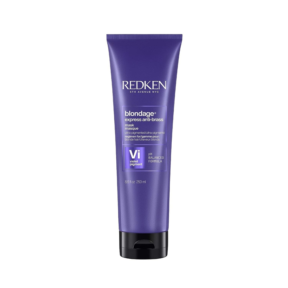 image:imageRedken Blondage Express AntiBrass Mask For Blonde amp Highlighted Hair UltraPigmented Purple Mask For Blonde Hair85 Fl Oz Pack of 1