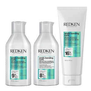 Redken Acidic Bonding Curls Shampoo, Conditioner & Leave-In Treatment Set