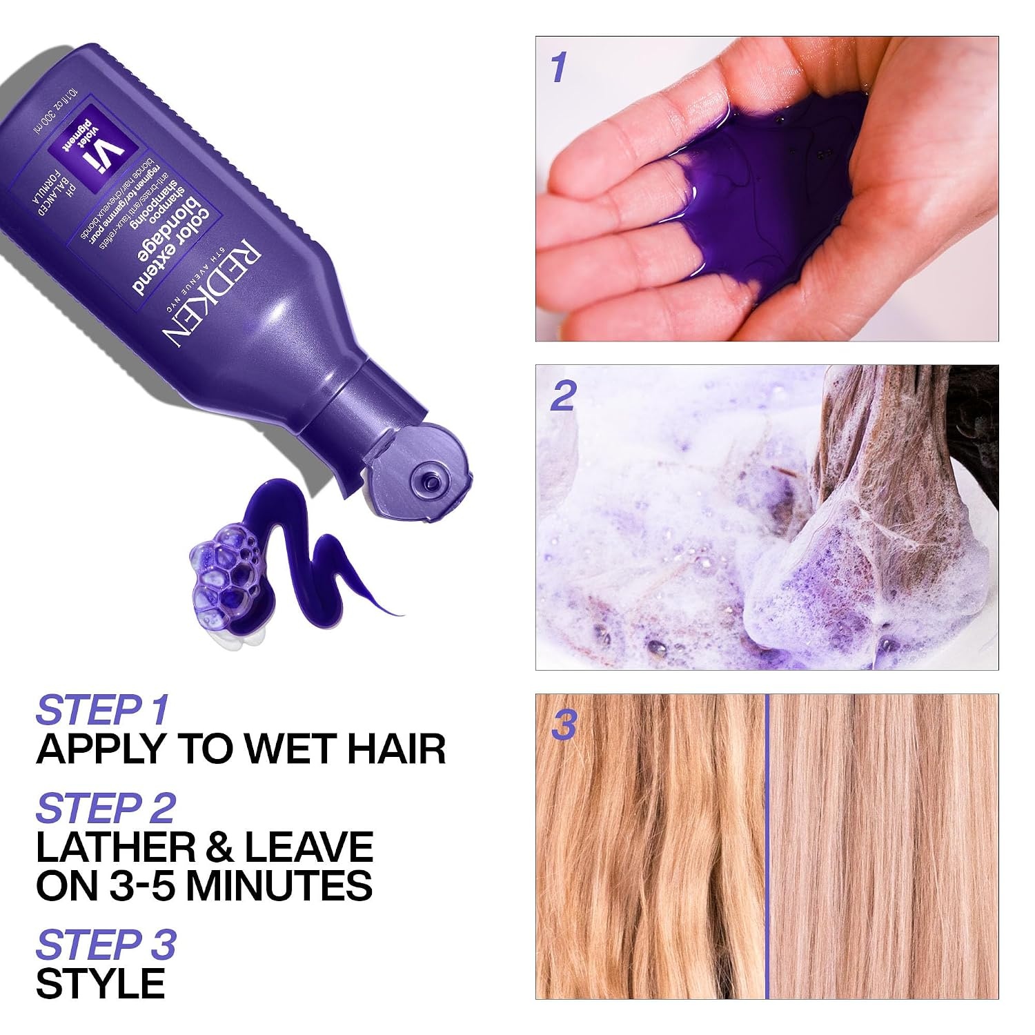 image:imageRedken Blondage Purple Shampoo For Blonde Hair 101 Fl Oz101 Fl Oz Pack of 1