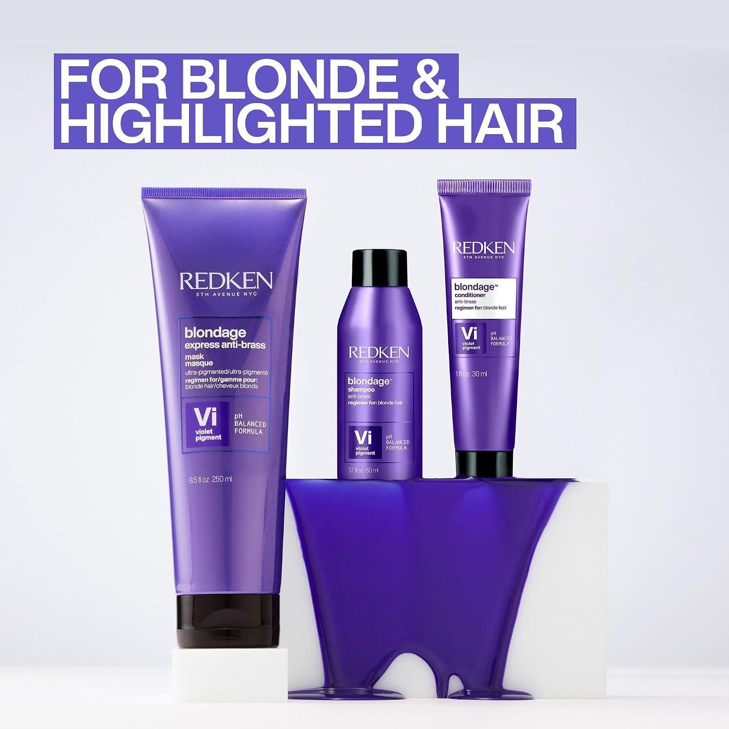 image:imageRedken Blondage Purple Shampoo For Blonde Hair 101 Fl Oz17 Fl Oz Pack of 1