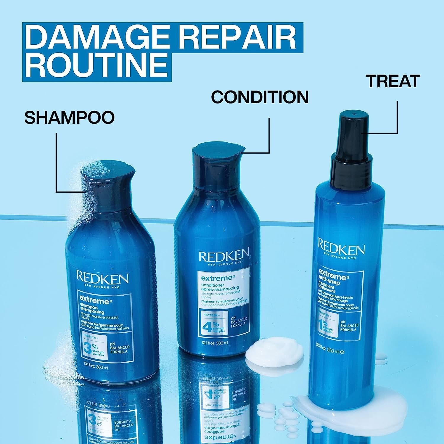 image:imageRedken Extreme AntiSnap LeaveIn For Distressed Hair85 Fl Oz Pack of 1