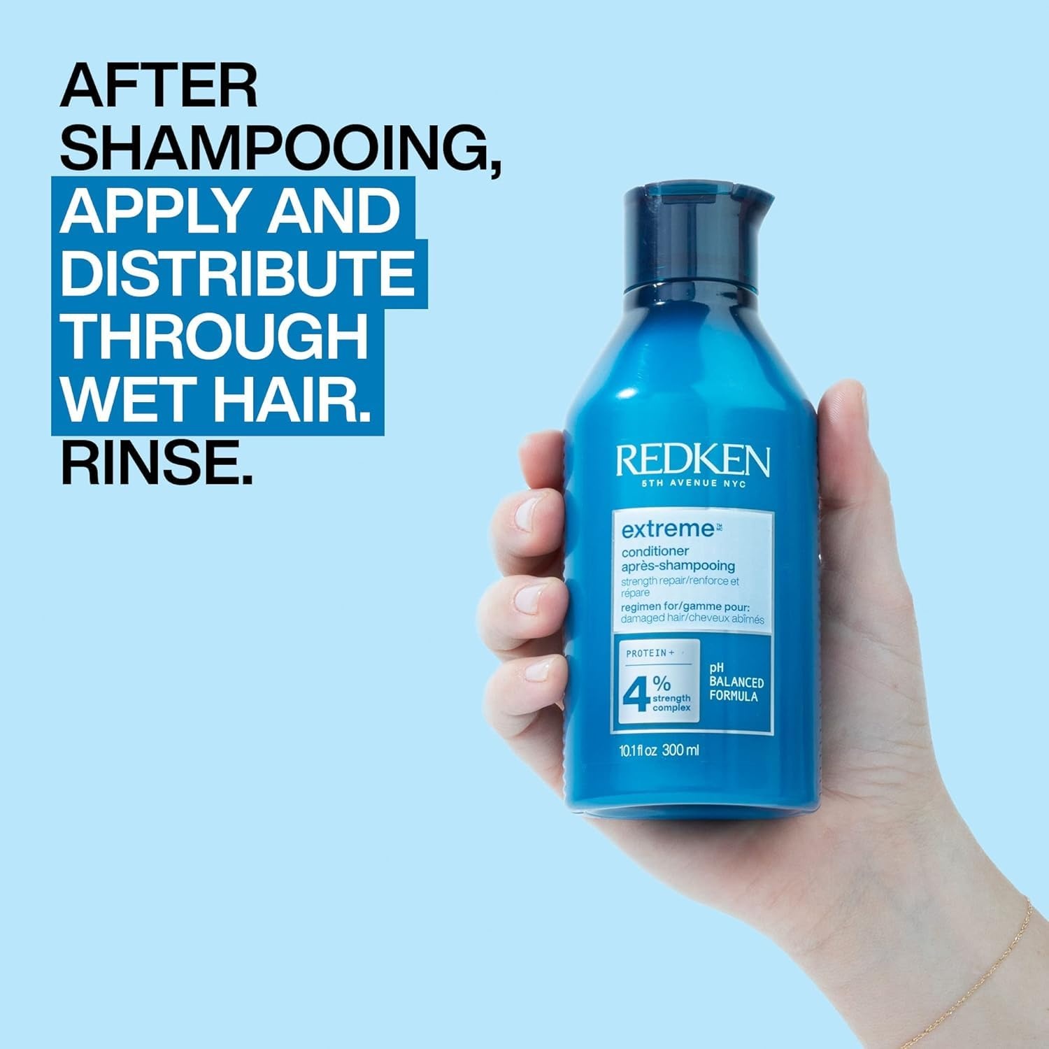 image:imageRedken Extreme Conditioner For Damaged Hair Strengthen amp Protect Damaged Hair Infused With Proteins3380 Fl Oz Pack of 2