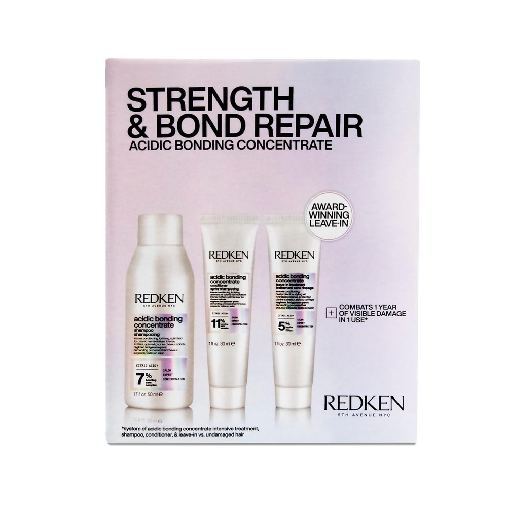 image:imageRedken Acidic Bonding Concentrate Mini Shampoo Conditioner amp Leave In Kit