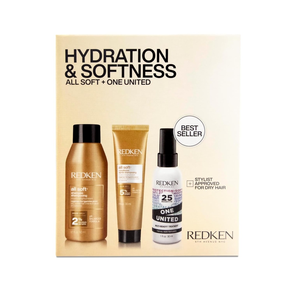 image:imageRedken All Soft Mini Set Shampoo Conditioner amp Leave In Treatment