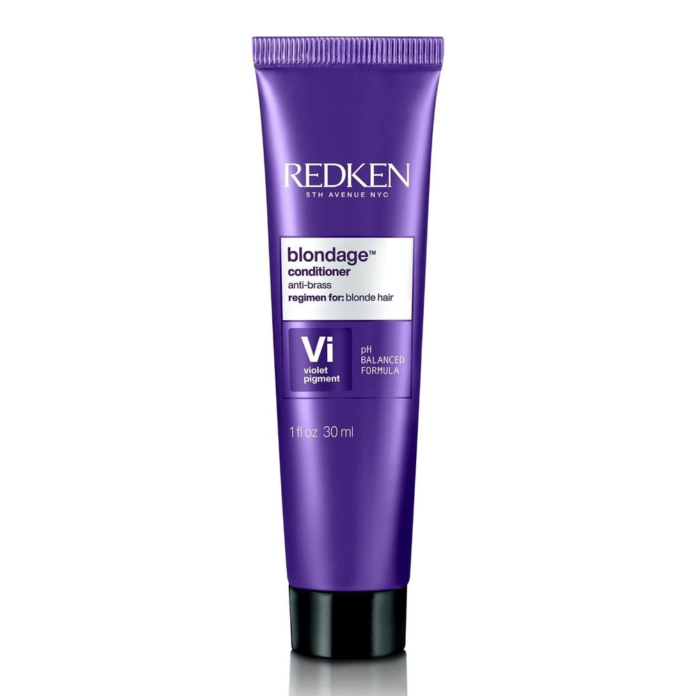 image:imageRedken Blondage Color Depositing Purple Conditioner For Blonde Hair Tones amp Moisturizes Brassy Hair1 Fl Oz Pack of 1