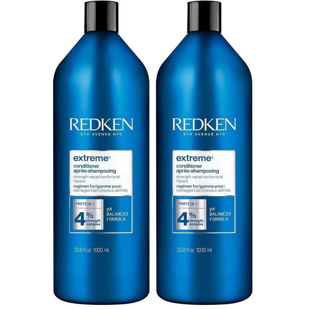 image:imageRedken Extreme Conditioner For Damaged Hair Strengthen amp Protect Damaged Hair Infused With Proteins3380 Fl Oz Pack of 2