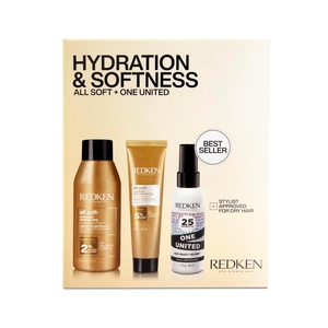 Redken All Soft Mini Set – Shampoo, Conditioner & Leave In Treatment