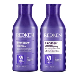 Redken Blondage Purple Set – For Blonde & Highlighted Hair, 10.1 Fl Oz(10.1 Fl Oz (Pack of 2))